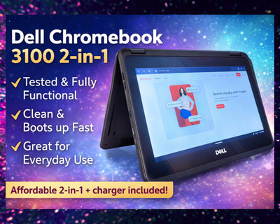 Dell Chromebook 3100 2-in-1   Intel N4020 | 4GB RAM | Fully Tested | Works #44