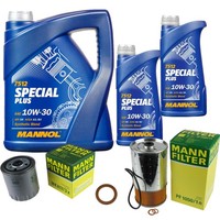 MANN-FILTER Inspektionspaket Mannol 7L 10W-30 FüR Mercedes 190 D 2.0