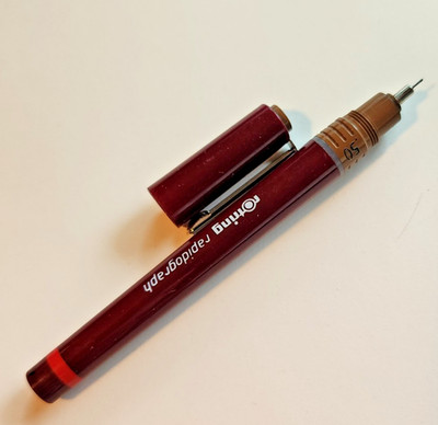 Rotring Rapidograph Technical Pen .50mm West Germany