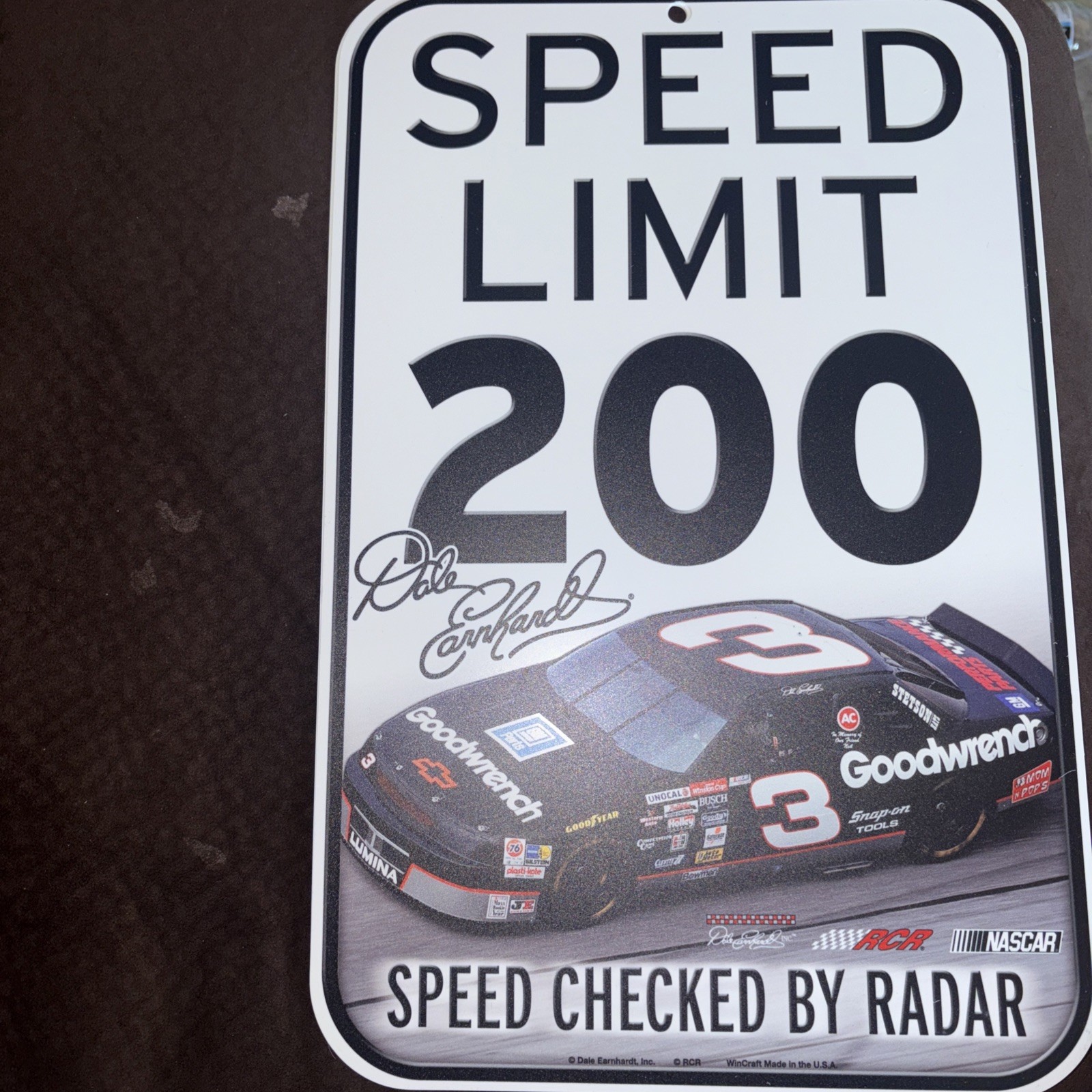 DALE EARNHARDT 11x17 NASCAR Licensed Durable Plastic Poster Sign