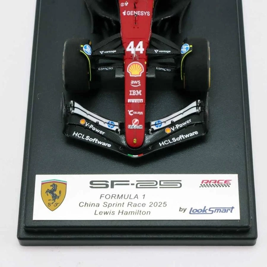 Looksmart 1/43 Scuderia Ferrari SF-25 2025 Chinese GP Sprint Race Lewis Hamilton - Image 3 of 4