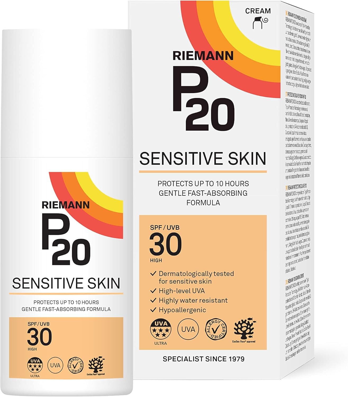 Riemann P20 SPF30 Sensitive Skin Sun Cream - 200ml - Image 8