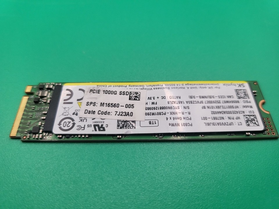 OEM SK Hynix 512GB PC801 M.2 PCIe NVMe SSD HFS512GEJ9X101N Gen 4x4 Made in Korea