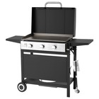 VEVOR Gas Griddle, 3 Burner Flat Top Grill, Propane Griddle with Wheels, Lid, 3