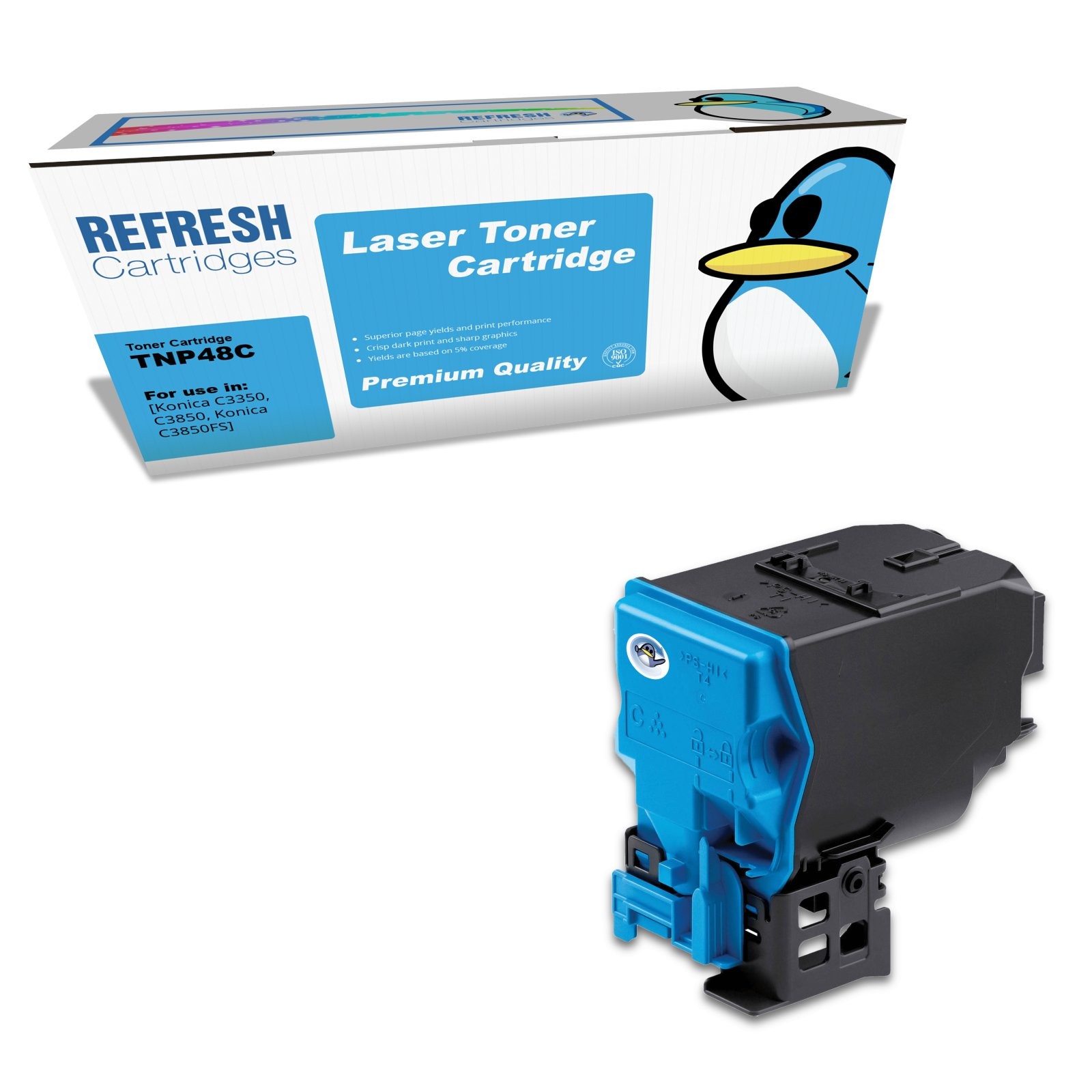 Refresh Cartridges Cyan A5X0450 Toner Compatible With Konica Minolta Printers