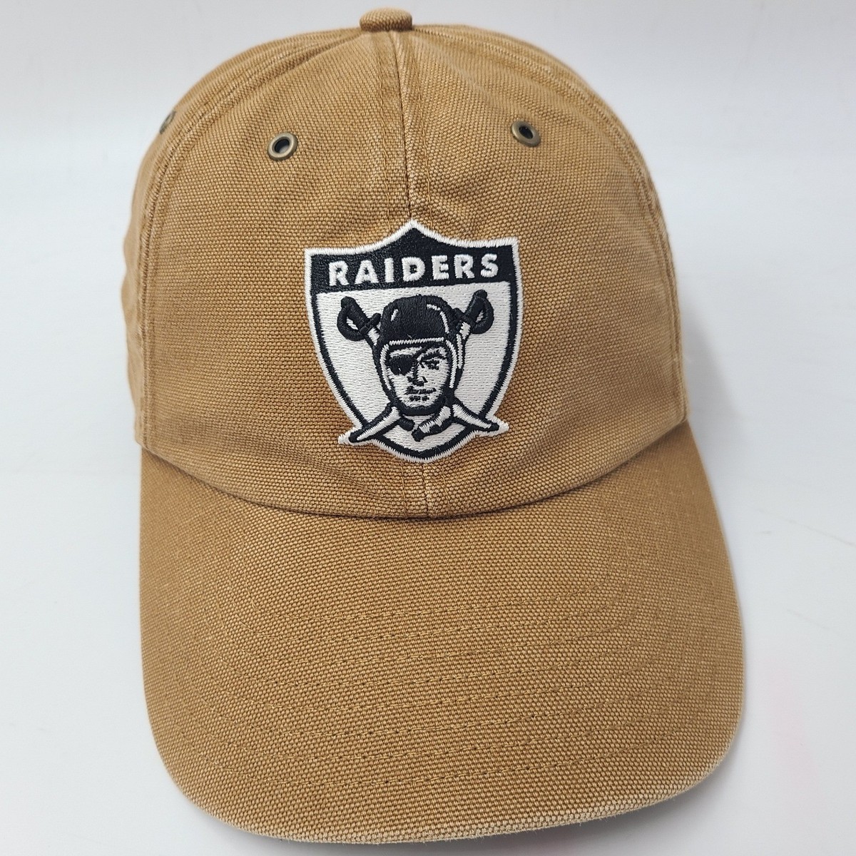 Las Vegas Raiders Hat Strapback Carhartt 47 Brand Brown NFL