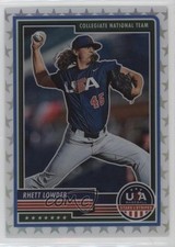 2023 Panini USA Baseball Stars & Stripes White Prizm 38/99 Rhett Lowder #74 15nv