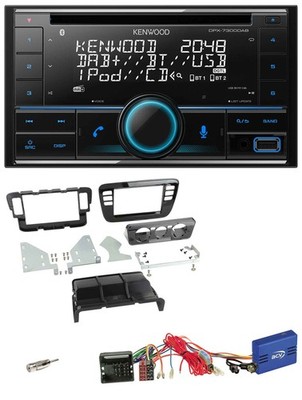 Kenwood CD 2DIN DAB USB CAN-Bus Bluetooth Autoradio für Skoda CitiGo 16-19 Seat