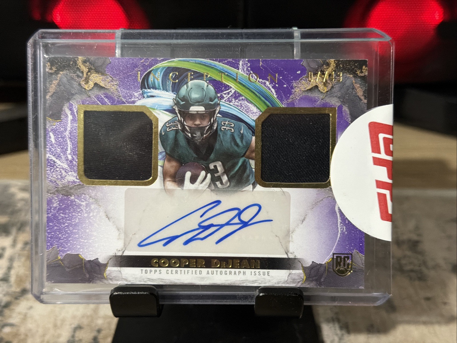 Cooper DeJean Topps Inception Franchise Foundation Relic Autographs #FFRACD Base
