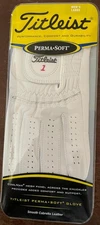 Titleist Perma Soft golf gloves, left hand, size large