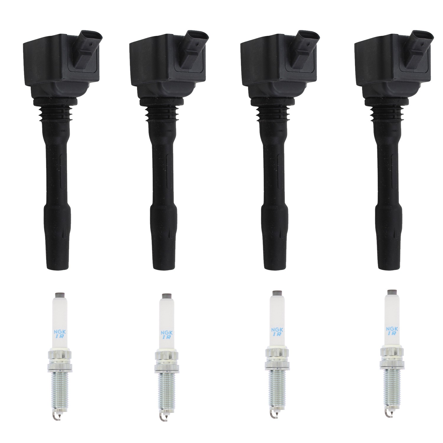 Bosch Ignition Coils and NGK Spark Plugs Kit for BMW X1 2016-2019 2.0L L4