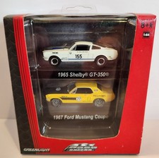 Greenlight 2Pack 1965 Shelby GT-350 & 1967 Ford Mustang Coupe Road Racers SEALED