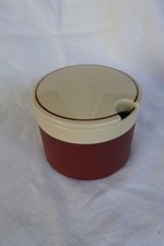 Keramik Zuckerdose mit Deckel, "Cinnamon",Hornsea,England,braun/beige