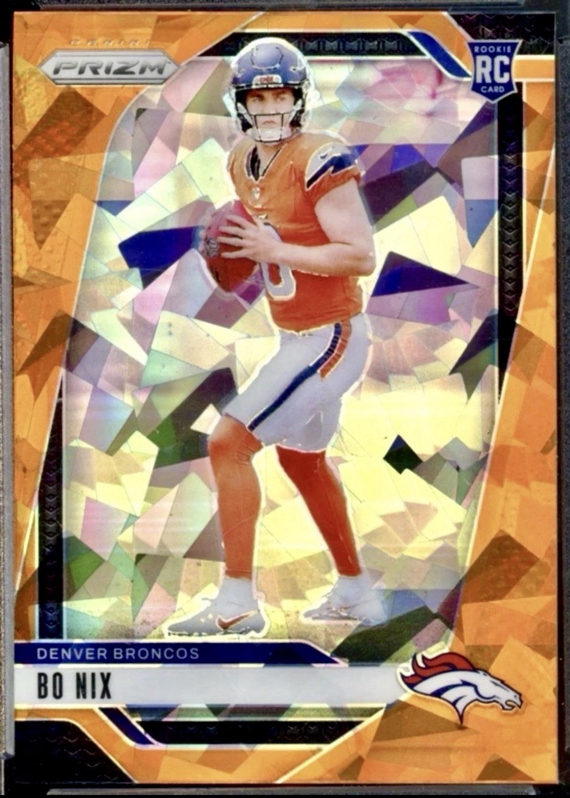 2024 Prizm Bo Nix #309 Orange Ice RC Rookie BRONCOS 🏈🏈🏈