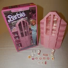 Vintage Barbie "Sweet Roses" 3-Piece Wall Unit ~ China Hutch with Box ~ 1987
