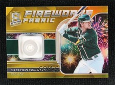 2021 Panini Spectra Fireworks Fabric Gold Prizm 1/10 Stephen Piscotty #SP 08z4