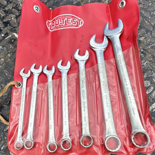 Tru-test Challenger Combination Wrench Set Metric 6pc Double Ended Steel 8-19mm
