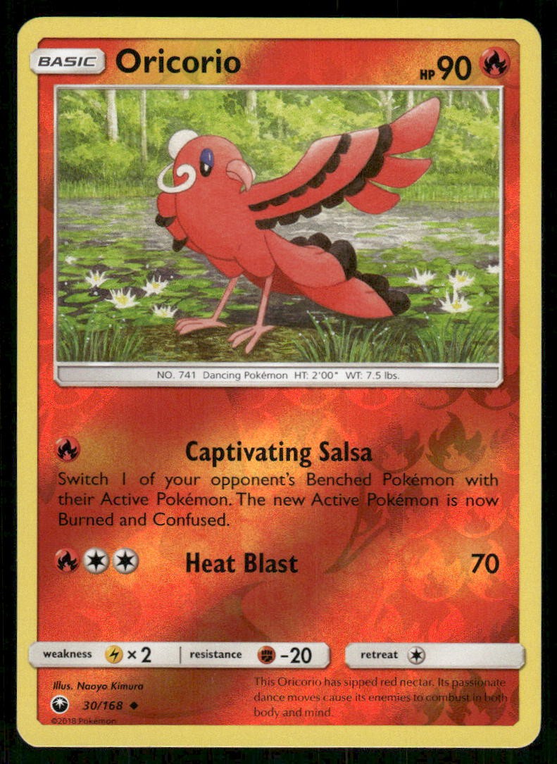 Oricorio 30/168 Uncommon Celestial Storm Pokemon Reverse Holo NM