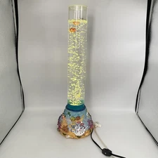 Liwang Bubble Aquarium Lamp Fish Color Changing LED Tower w/ Pump 19in Reef Base