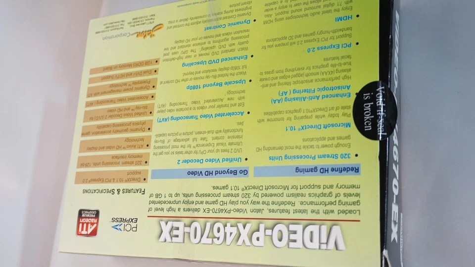 JATON PX4670-EX RADEON HD 4670 1GB 128-BIT DDR3 PCI EXPRESS X16 HDCP VIDEO CARD - Image 4 of 4