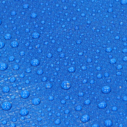 Lona protección impermeable con ojales polietileno cubierta 8x12m azul 260g/m² - Photo 4/6