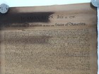 VTG Print Declaration Of Independence Poster American History Aged Reproduction — photo 3