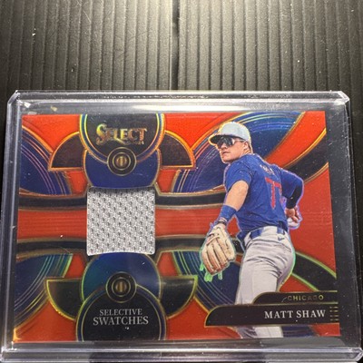2024 Panini Select - Selective Swatches Matt Shaw Patch # 82/99  