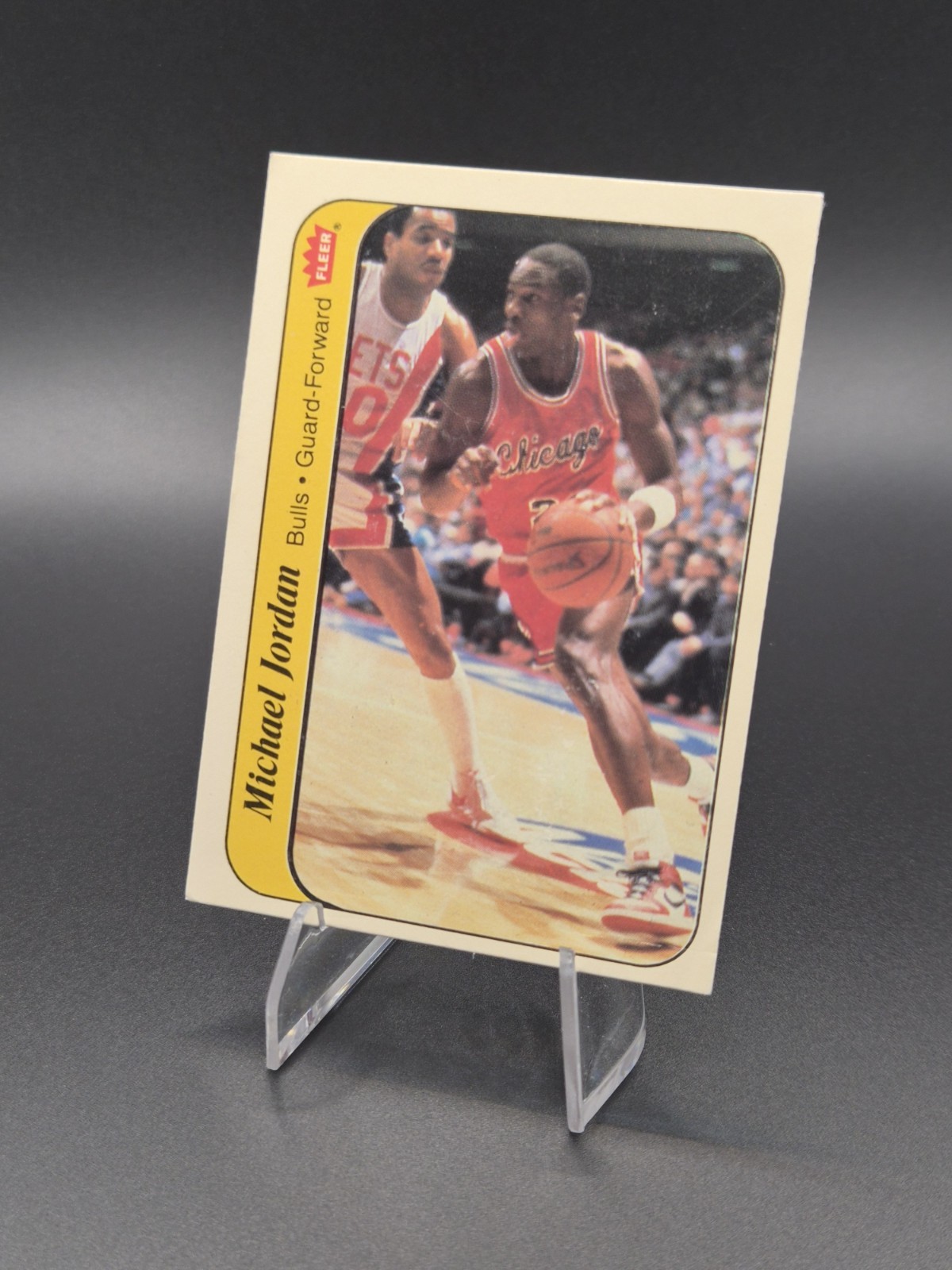 🐐 1986-87 Fleer Michael Jordan Sticker #8 Chicago Bulls RC Rookie HOF