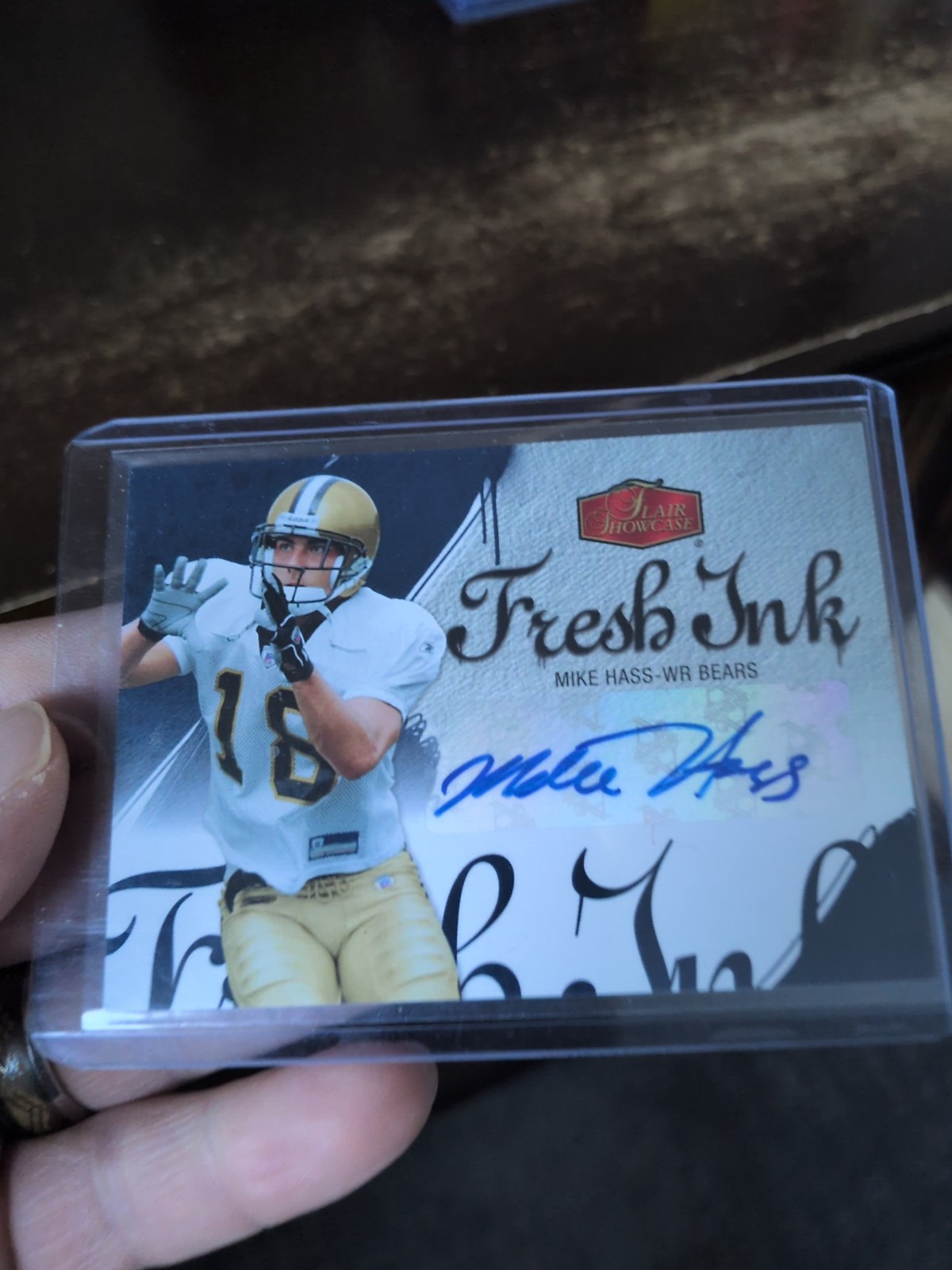 Mike Hass Flair Showcase Fresh Ink #FIMH Base