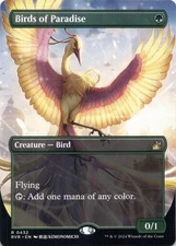 Birds of Paradise (Anime Borderless) Ravnica Remastered - Magic MTG NM