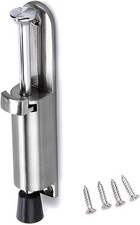 Kickdown Door Stop - Stainless Steel Easy Step Door Stopper, Spring Loaded Te...