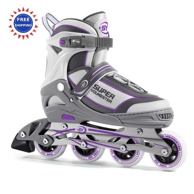 SUPER YOUNGSTER Womens Adjustable Inline Skate Roller Skates Blades for Female