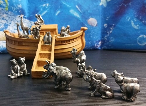Arche Noah mit Noah und 16 Stück Zinn? Noah und Tiere - Bild 20 von 21