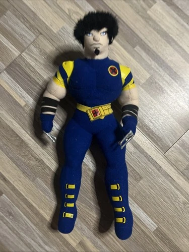 Vintage 2003 Marvel X-Men Wolverine Plush Doll Kids Comic Collectible