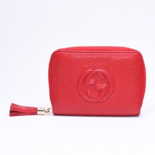 Extreme Excellent condition GUCCI Soho Fringe Compact Wallet Coin Case 593209 Le