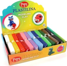 Pepy Plastilina Reusable and Non-Drying Modeling Clay Gift; Set of 24 Bars with
