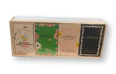 Marc Jacobs 4pc Gift Mini Set  Daisy/Daisy Fresh/Daisy Wild 4ml+ Perfect 5ml