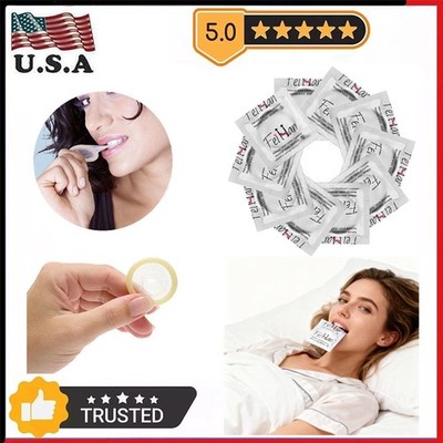 1~100x Bulk Pack Latex Condoms:Ultra-Thin Extended Pleasure Extra Time Sex Delay