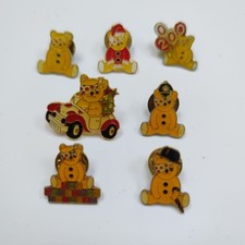 X7 Pudsey Bear Charity Enamel BBC Children in Need Vintage Pin Badge Bundle