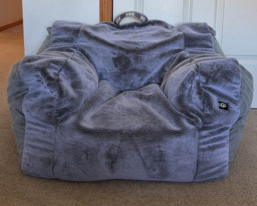 UGG Oversized Gray Bean Bag Chair (Great Condition)