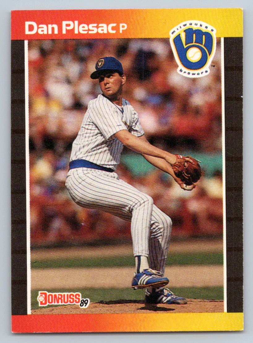 1989 Donruss Dan Plesac #382d Milwaukee Brewers