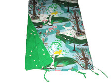 IKEA IKEA SKOGSDUVA FOREST JUNGLE ANIMALS OWLS TREES GREEN (1) TWIN DUVET 64X84