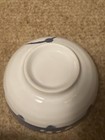 Japanese Smiling Happy Cat Porcelain Noodle Rice Soup Bowl Blue & White — photo 3