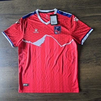 Nepal Kelme Heim Fußball Trikot 2024-2025 BRANDNEU Herren 100 % ORIGINAL 