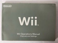 Wii Operations Manual Channels and Settings- Nintendo Wii Manual Only 2008