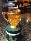 VINTAGE Jeanette Anniversary Marigold Creamer Carnival Glass Iridescent MINT