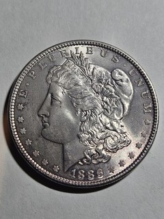 1886 Morgan Silver Dollar – 90% Silver – USA $1 Coin Nice grade