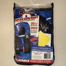 Marpac 8-0304 Gram Extreme Adult Inflatable Life Vests Automatic BLUE/BLACK OS