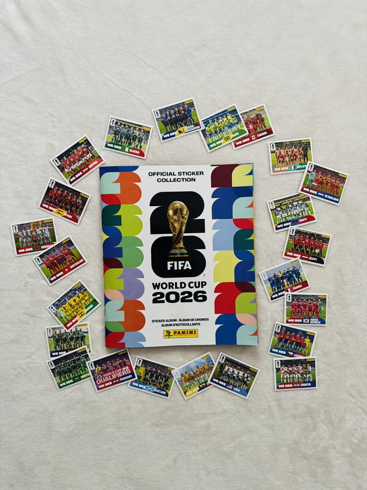 World Cup 2026 Panini Stickers (Teams A - I) - Singles - YOU PICK!