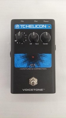 TC HELICON VoiceTone C1 HardTune Pitch Correction Vocal Effects Pedal XLR Studio